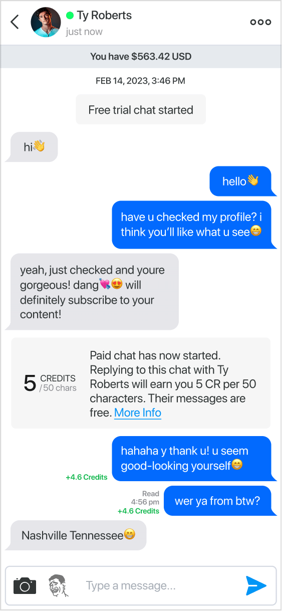 new iphone paid chat