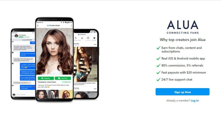 Alua: The best OnlyFans alternative