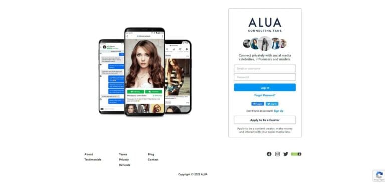 Alua website