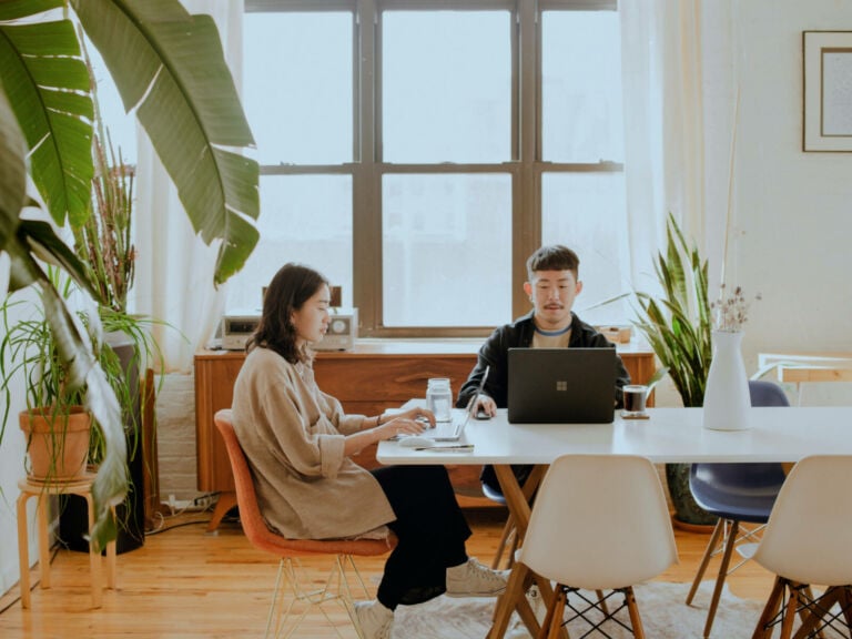 Social media managers planning for content marketing